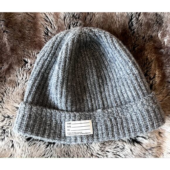 Visvim 100% Wool Beanie Cap Grey One Size - Picture 1 of 5